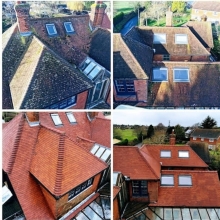 Roof clean before and after